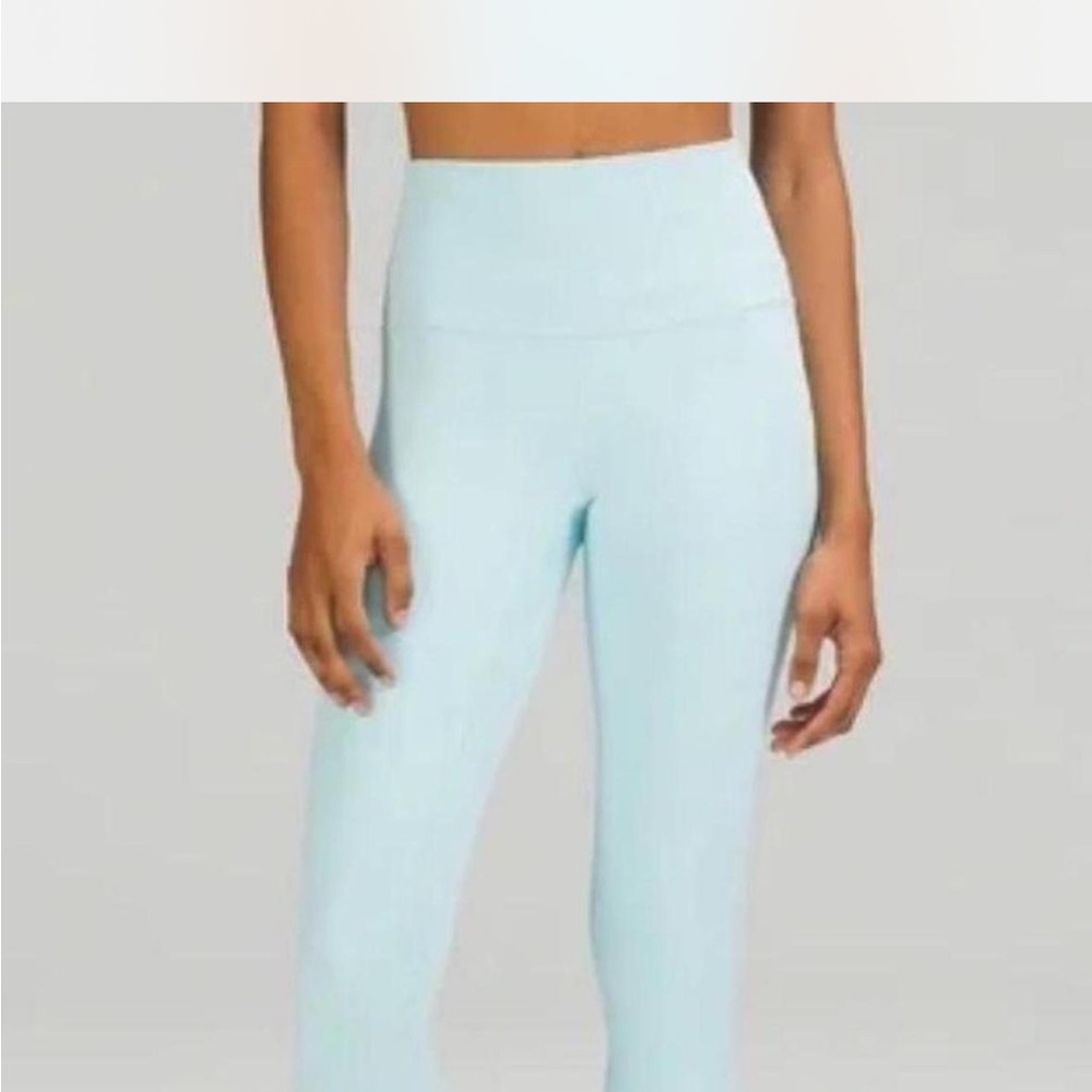 Women's Light Blue High-Waisted Pants